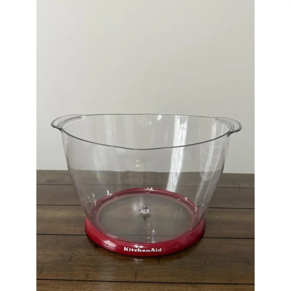 KitchenAid Salad Spinner Red Large Vegetables Lettuce Washer Dryer Colander Pump